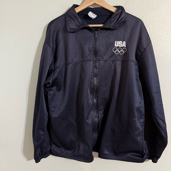 Vintage USA Olympic Navy Jacket - Picture 1 of 4